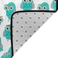 thumbnail image 4 of Cute Green Owl Shaggy Area Rug, Rugs for Living Room Bedroom Non Slip Door Mat Indoor Carpet Machine Washable Nursery Home Decor Floor Mats for Entryway 60x39in-#, 4 of 5