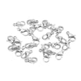 thumbnail image 3 of Lobster Clips, Easy To Open Close Lobster Claw Clasps Sophisticated Craftsmanship Perfect Size  For Necklaces For Bracelets Steel Color, 3 of 8