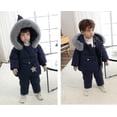 thumbnail image 4 of Winter Snowsuit, Children Clothing Sets Winter Hooded Duck Down Jacket Snowsuit, 4 of 5