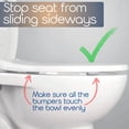 thumbnail image 2 of Topes adhesivos para asiento de inodoro SereniBath, 5 piezas, 2 of 7