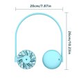 thumbnail image 4 of Ventilador personal Ventilador de enfriamiento de cuello colgante recargable de 5 vatios Enfriador de aire portátil ajustable de 360 ​​°, azul Jumpingount HA004905-02B, 4 of 6