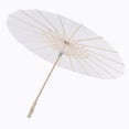 thumbnail image 3 of Paraguas decorativo de papel blanco, sombrilla, accesorio para fotos escolares (60 cm), 3 of 10