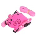 thumbnail image 2 of Arnés para conejos con correa, adorable arnés para gatos de color rosa para mascotas, con correa en la espalda, el mejor de su clase, 2 of 12