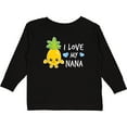 thumbnail image 3 of Inktastic I Love My Nana with Pineapple Boys Long Sleeve Toddler T-Shirt, 3 of 5
