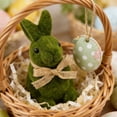 thumbnail image 5 of Easter Bunny Flocked Bunny Figurines Colorful Flocked Rabbit Statues Tabletop For Home Living Room Farmhouse Desktop Ornament Home Decor, 5 of 6