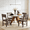 Brown, variant on Stylish Greeting Table,Extendable Dining Table,Unique Office Table Walnut(Only Table)