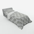 thumbnail image 2 of Ambesonne Floral Bedding Set 3 Pcs, Hand Drawn Romantic Rose, Twin XL, Pale Rose Ivory and Grey, 2 of 2