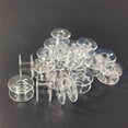 thumbnail image 1 of 20 Pcs Canettes Bobines Transparentes pour Machine à Coudre Domestique - Transparent, 1 of 3