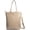 Nude, variant on Women's Vertical Tote Bag with Removable Shoulder Strap Vegan Leather Shoulder Handbag Satchel Bag | Vertical