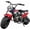 Red, variant on XtremepowerUS 99cc Gas Mini Dirt Bike, 4-Stroke 3HP Engine, Off-Road Ride-On Motorcycle, Ages 16+, Top Speed 23 mph, 185 lb Capacity, Black