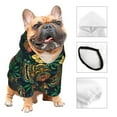 thumbnail image 3 of Honeii Hawaiian Tribal Mask Print Small Dog Hoodies Pet Hooded Sweatshirts Fall Winter Puppy Cat Sweaters Warm Clothes for Small Dogs Outfits Costume-XX-Large, 3 of 7