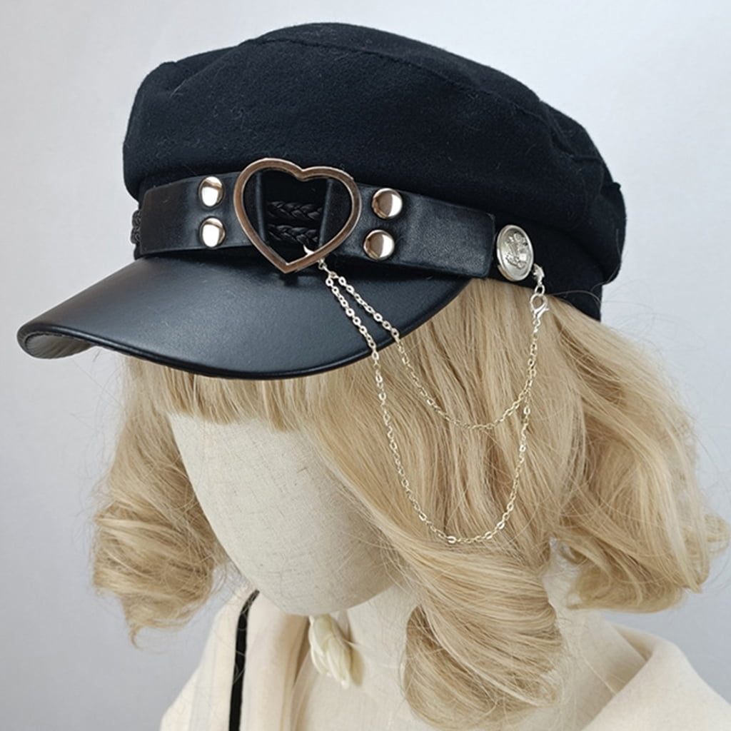 帽子 00s archive L.G.B. knit cap cross beret WITHMOONS Winter Fuzzy Pom Fleece Y2K Newsboy Hat Suede Brim