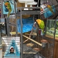 thumbnail image 3 of Bird Plush Nest Bed for Cage,Warm Winter Bird Hammock for Parrots Parakeets Cockatiels,Hanging Soft Fleece Bird Hut Tent House for Small Birds-Purple, 3 of 5
