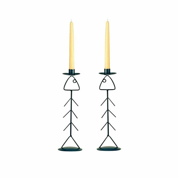 Candle Holder Black Wrought Iron Holder 13"H | Renovator's Supply