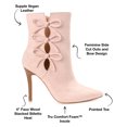 thumbnail image 2 of Journee Collection Womens Deandra Tru Comfort Foam Inside Zip Stiletto Booties, 2 of 6