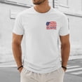 thumbnail image 2 of Ramiter 4th of July Shirts for Men American Flag 1776 Graphic Tees Casual Cap Sleeve USA Patriotic Tops(White,2XL), 2 of 8