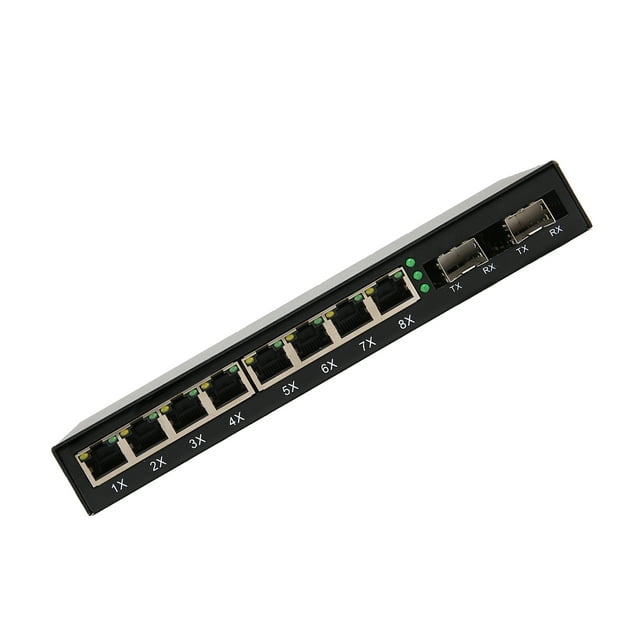 Media Converter,Gigabit Switch8 Port Ethernet Port Ethernet Transmission Port Optical Fiber Switch High Capacity