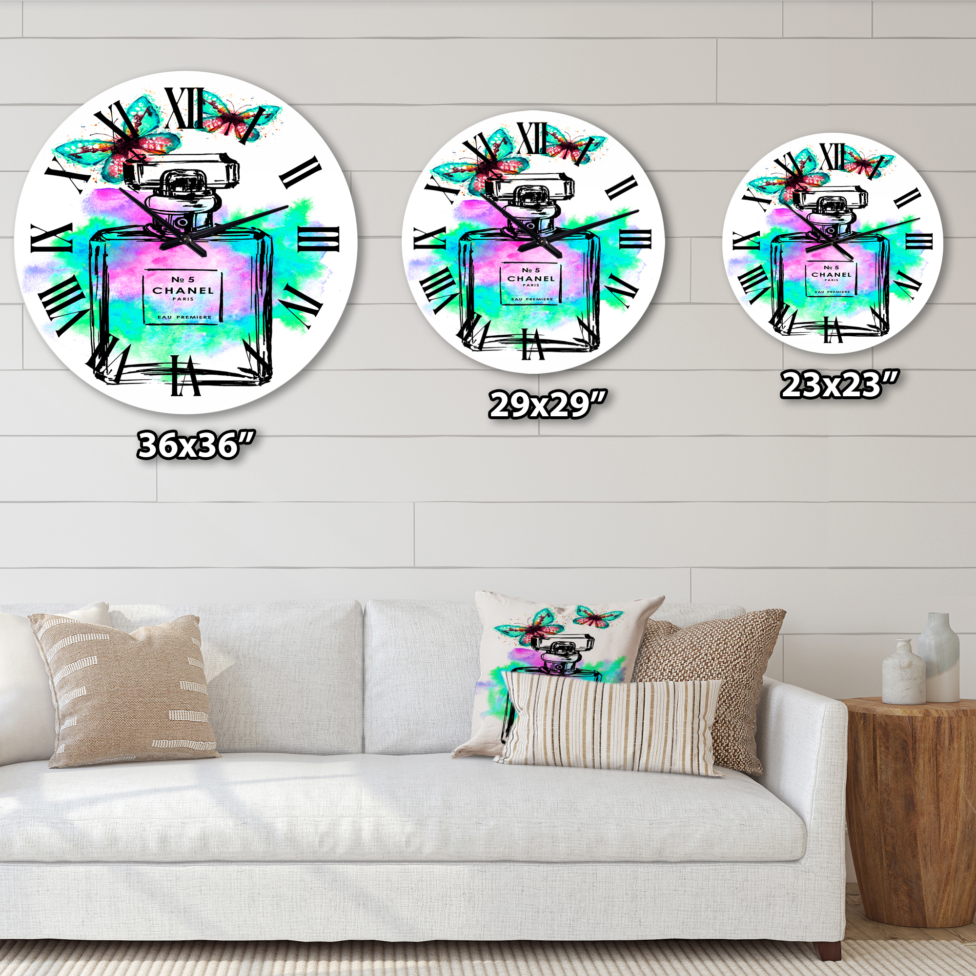 Designart 1 in Quartz Modern/Contemporary Wall Clock