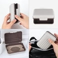 thumbnail image 4 of 2 Pack Prueba de Fugas Jabonera de Viaje, Jaboneras para Baño con Bandeja de Drenaje, Jabonera Portátil para Viajes, Camping, Actividades al Aire Libre, Gimnasio, Baño (Gris+Azul), 4 of 4