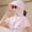 Pink, variant on Unisex UV Protection Sun Hood Hat with Zipper, Full Face Neck Shoulder Cover Breathable Solid Color Sun Cap for Cycling Driving Hiking Spring Summer White Free Size