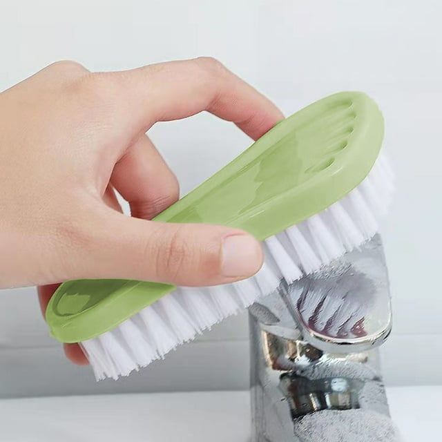 Fiudx Cepillo de Limpieza Multifuncional, Limpiador de Utensilios de Cocina, Fregador de Frutas y Verduras, Cepillo para Zapatos y Ollas, Material Plástico, Fácil de Quitar Manchas, Diseño de Orifici