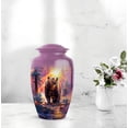 thumbnail image 6 of Bear Keepsake Cremation Urn For Ashes Adult Brother, 4 Purple Mini Urns For Female And Male, 1 Large Burial Urn For Cremated Remains, Sunset Funeral Urns For Boy & Girl, Adult Combo 10&3 Inch, 6 of 7