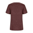 thumbnail image 5 of Women's V Neck Short Sleeve T-Shirt Soft Lightweight Casual Summer Tee Loose Fit Basic Top Spring Outfit Fashion 2025, 5 of 5