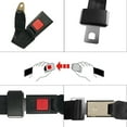 thumbnail image 3 of Universal Seat Belt Lap Golf Cart Seat Belts Set of 2 Black, 3 of 5