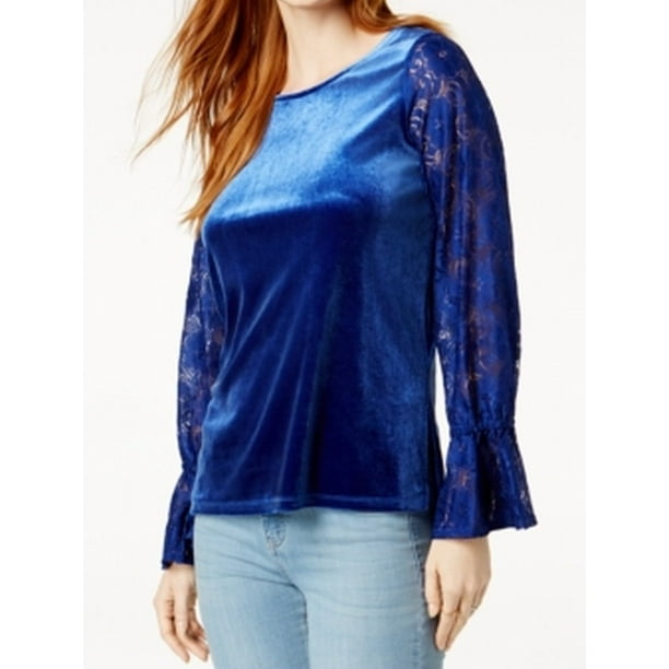 royal blue womens blouse