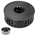 thumbnail image 2 of KAKOWELY Round Teapot Warmer Stainless Steel Teapot Heating Base with Tealight Holder,5.91"X5.91"X1.97", 2 of 4