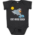 thumbnail image 3 of Inktastic Fort Myers Beach Florida Dolphin Boys or Girls Baby Bodysuit, 3 of 5