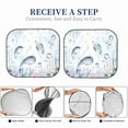thumbnail image 6 of Xecao Sea Animals for Foldable Car Sun Shades (2-Pack) offer sun protection with an easy-fold design for convenient windshield shading., 6 of 7
