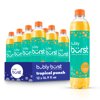 bubly burst Sparkling Water Beverage, Tropical Punch, 16.9 fl oz Bottles (12 Pack)