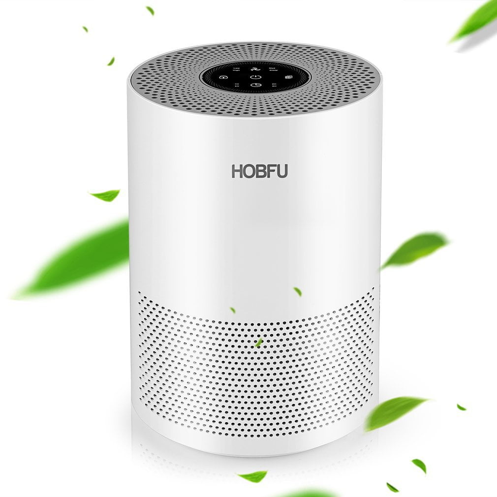 HOBFU Air Purifier with True HEPA Filter Actived Carbon Layer Filter