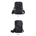 thumbnail image 6 of Genuine Leather Waist Bag Gift for Man Small Crossbody Shoulder Bag Business Belt Pouch Pocket Fannypack Zipper Coin Purse Male Wallet Sport Run Phone Money bag Vertical Multifunctional Messenger Bag, 6 of 9