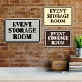 thumbnail image 2 of Signs ByLITA Classic Framed Event Storage Room Door or Wall Sign Easy Installation | Office And Shop Decor | Bars And Restaurants Sign (Black) - Medium, 2 of 9