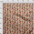 thumbnail image 3 of oneOone Cotton Flex Red Fabric Floral Retro Diy Clothing Quilting Fabric Print Fabric By Yard 40 Inch Wide, 3 of 5