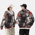 thumbnail image 4 of Balery Heart Guinea Pig Couple Sudadera ligera de manga larga con capucha y protección solar UPF 50+ para hombre y mujer, ideal para pesca y running-3X-Large, 4 of 7