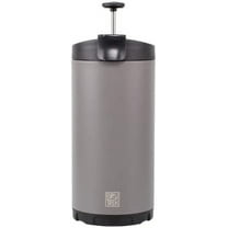Steel Toe 3.0 Travel Coffee Press - Brew 20 fl.oz On The Go - No Spill Lid, Double Wall Vacuum Insulated Stays Hot for Hours, French Press Coffee (Storm Gray)