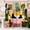 Multicolor1, variant on Cute Funny Black Cat Shower Curtain, Pink Yellow Orange Boho Colorful Shower Curtains for Bathroom, Green Tropical Plant Leaves Waterproof Fabric Bath Curtain,72X72in