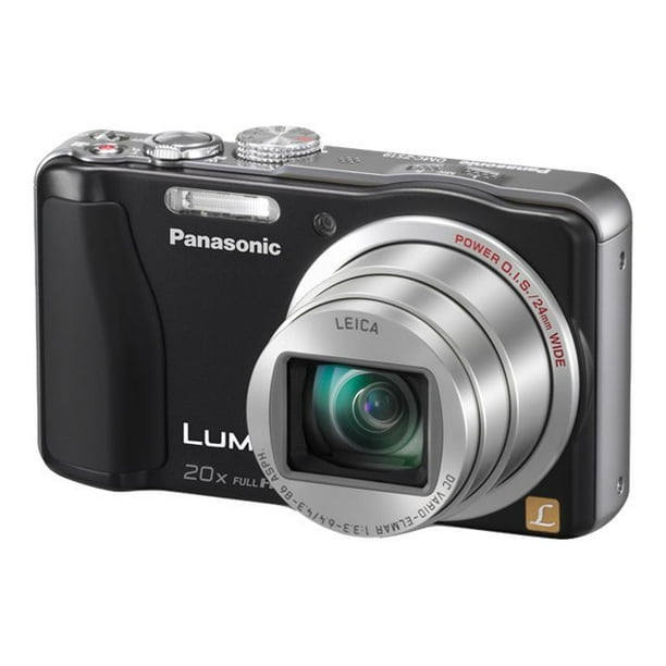 Panasonic Lumix Dmc Zs19 Digital Camera Compact 14 1 Mp 20x Optical Zoom Leica 77 Mb Black Walmart Com Walmart Com