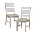 thumbnail image 6 of Lexicon Ithaca 5-Piece Transitional Wood Dining Set in Grayish White and Brown, 6 of 9