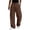 201#Coffee, variant on Men's Baggy Sweatpants Wide Leg Sweat Pants Lightweight Travel Pants Streetwear with Pockets XL