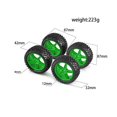 thumbnail image 4 of 4 piezas de llantas de 87 mm para 144001 144010 124007 124017 TT02B 1/10 1/12 1/14 RC Car Off Road, 3 rojas, 4 of 5