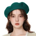 thumbnail image 2 of TOPTIE Adult French Style Lightweight Beret Solid Color Womens Beanie Artist Hat, 2 of 8