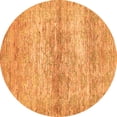 thumbnail image 1 of Ahgly Company Indoor Round Abstract Orange Modern Area Rugs, 8' Round, 1 of 4