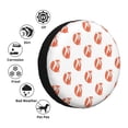 thumbnail image 4 of Naloa Orange Fox PVC Leather Spare Tire Wheel Cover for Car Truck SUV Camper Trailer Universal Fit many size16 inch, 4 of 6