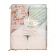 thumbnail image 4 of Spasilk Hooded Towel Set for Babies, Soft Terry Towel Set, Muslin Printed Hood, Pack of 2, Pink Corals, 4 of 7
