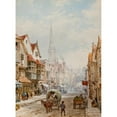 thumbnail image 2 of Louise Rayner 19x24 Gold Ornate Framed and Double Matted Museum Art Print Titled - High Street, Salisbury, 2 of 4