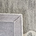 thumbnail image 6 of SAFAVIEH Micro-Loop Antonio Medallion Area Rug, Grey/Ivory, 5' x 5' Square, 6 of 7